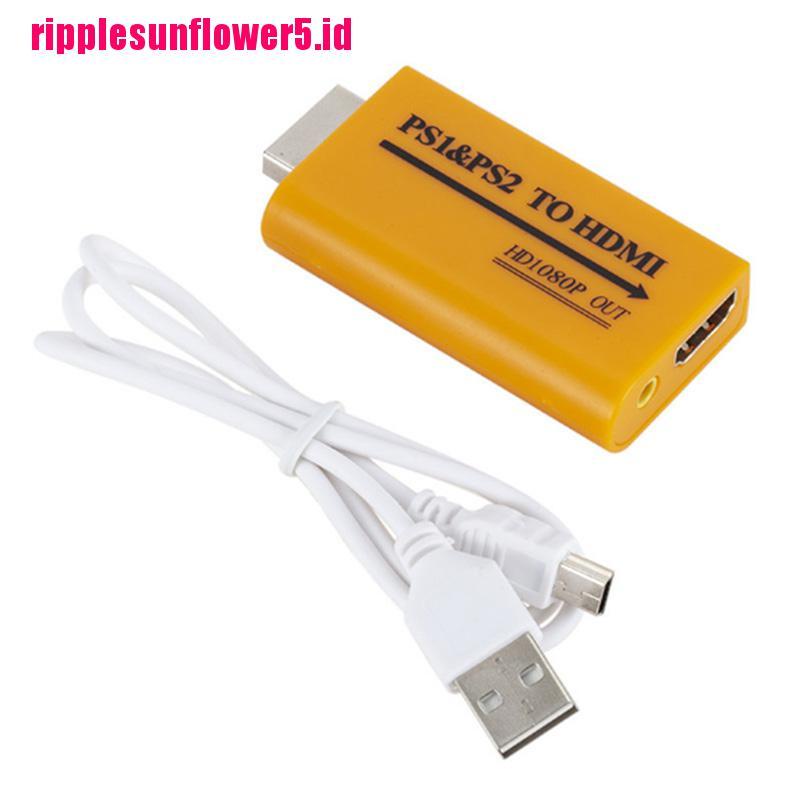 Adaptor Konverter 1080p HD PS1 / PS2 Ke HDMI Audio Video Untuk HDTV