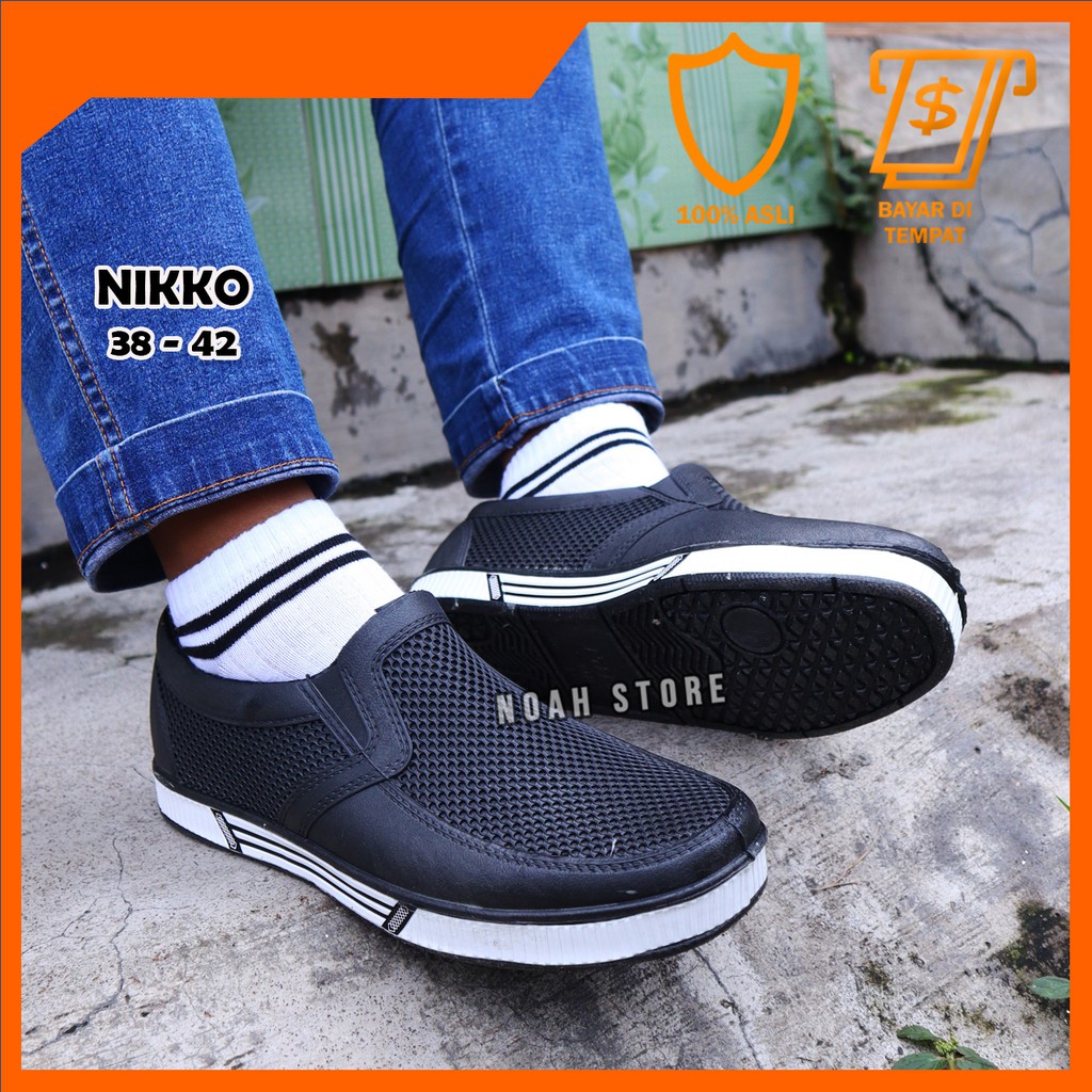 [Cod] Noah - Sepatu NIKKO 38-42 / Sepatu Karet Pria / Sepatu Musim Hujan / Sepatu Pria-2