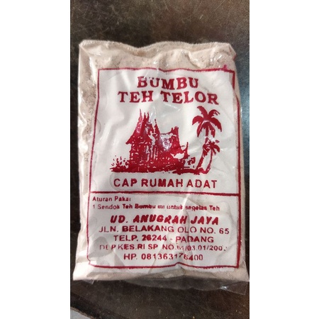 

bumbu teh telor cap rumah adat