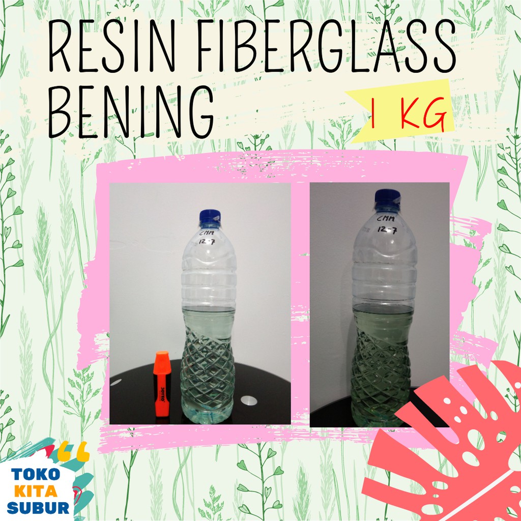 Resin Fiberglass Bening 1kg MURAH