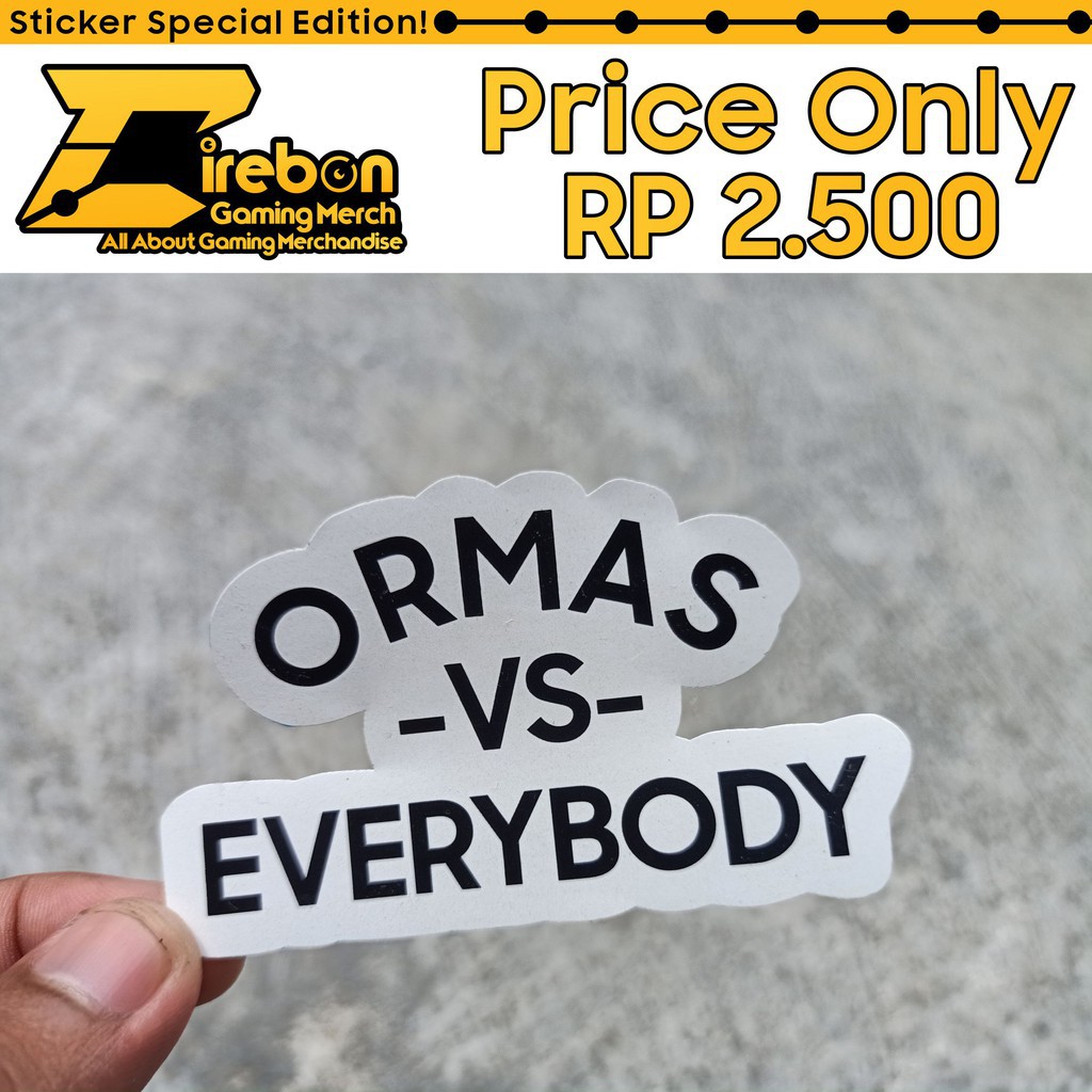 

(PROMO) Sticker Stiker Ormas Vs Everybody Majelis Lucu Indonesia Mli -Hyna Sticker