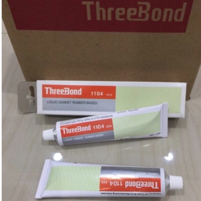 

100gr BESAR lem THREEBOND 1104 eco liquid gasket rubber based treebond glue three bond tree bon lem paking mobil motor packing 100 gram