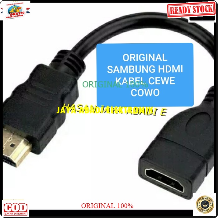 G294 KABEL EXTENSION HDMI 30 CM SAMBUNGAN JACK MALE FEMALE BISA UNTUK SAMBUNGAN LAPTOP TV PS GAMBAR SUARA KONEKTOR PLUG BOOT KOMPUTER SWITCH ROUTER MODEM COMPUTER CABANG ANYCAST DVD DONGLE PRAKTIS DAN MUDAH DIGUNAKAN HARGA TERJANGKAU