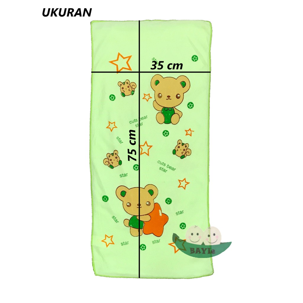 MURAH Handuk Bayi/Anak KECIL Ukuran 35 X 75 cm/Baby Towel/handuk mandi bayi/Handuk Leher