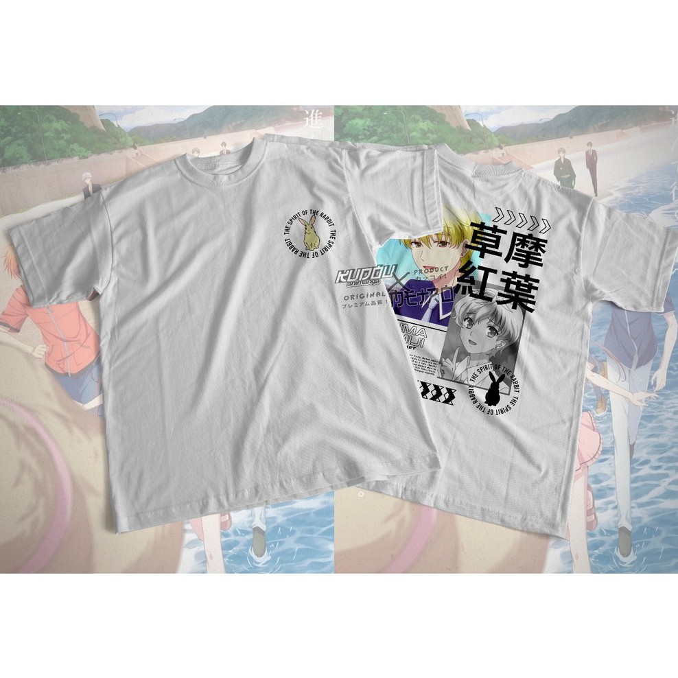 Kaos Sohma Momiji Anime Fruits Basket Character Manga Cotton Combed Premium