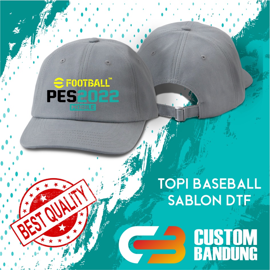 Topi Baseball PES Pria Wanita Topi Cap Bisa Tulis Nama Bisa COD Original High Premium Quality