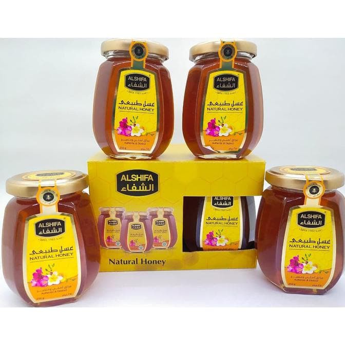 

Madu Al Shifa 1 Dus Isi 4 / 250gr = 1Kg Alshifa Natural Honey Original 100 % Asli Bpom