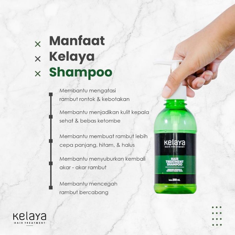 SHAMPO KELAYA -KELAYA HAIR TREATMENT- SAMPO ANTI RONTOK - SHAMPO RAMBUT BERHIJAB