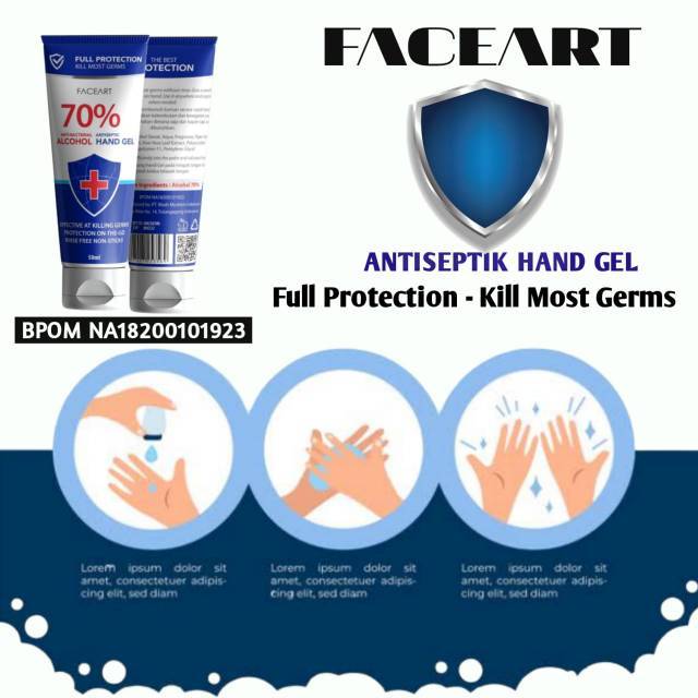 FACEART Hand Sanitizer Travel Size BPOM