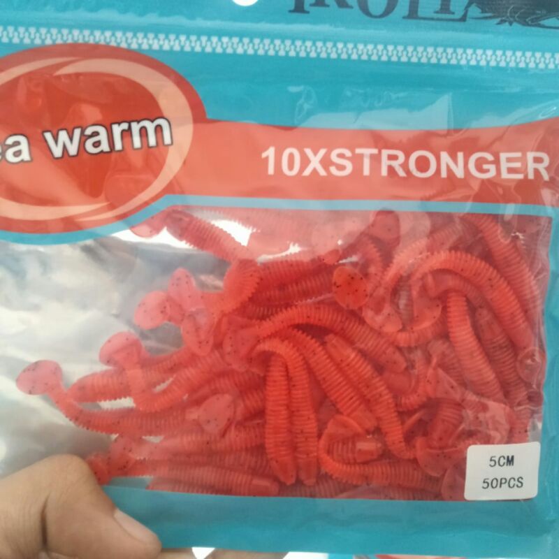 Umpan softlure cacing 5cm