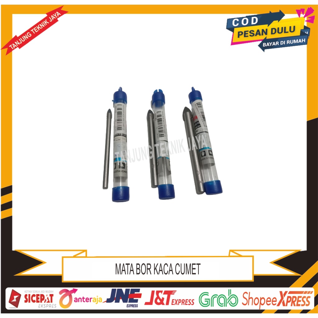 MATA BOR KACA 6MM 8MM 10X90MM CUMET