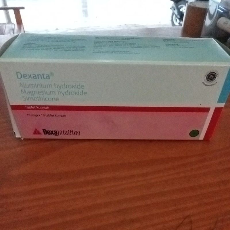 dexanta tablet kunyah per strip isi 10 tabs