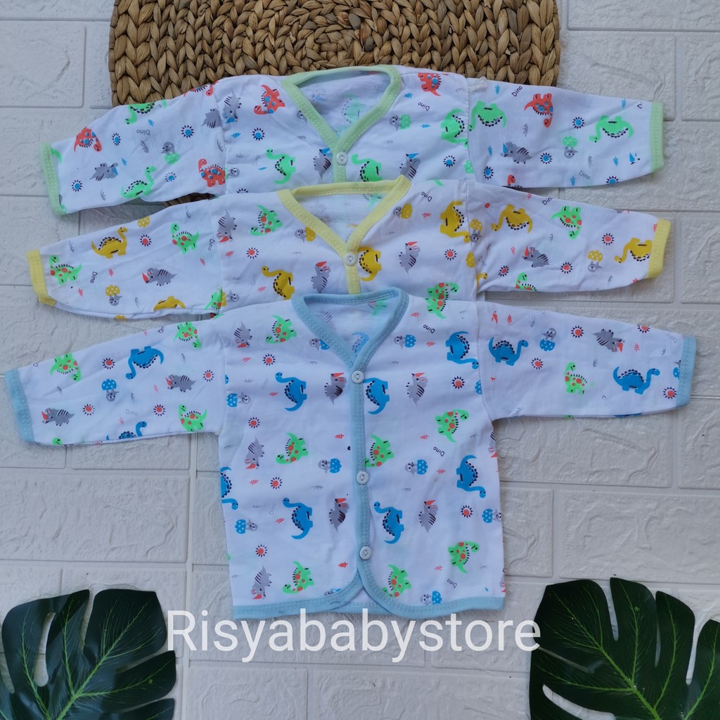 Baju lengan panjang bayi baru lahir new born bahan katun | Risya collection