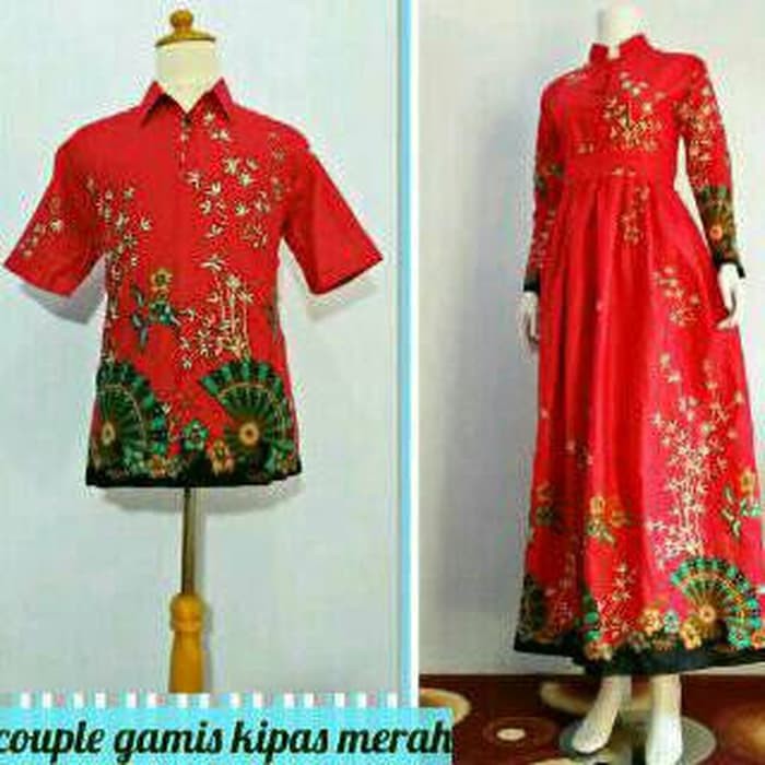 batik couple murah/ batik pekalongan/ couple batik gamis cantik