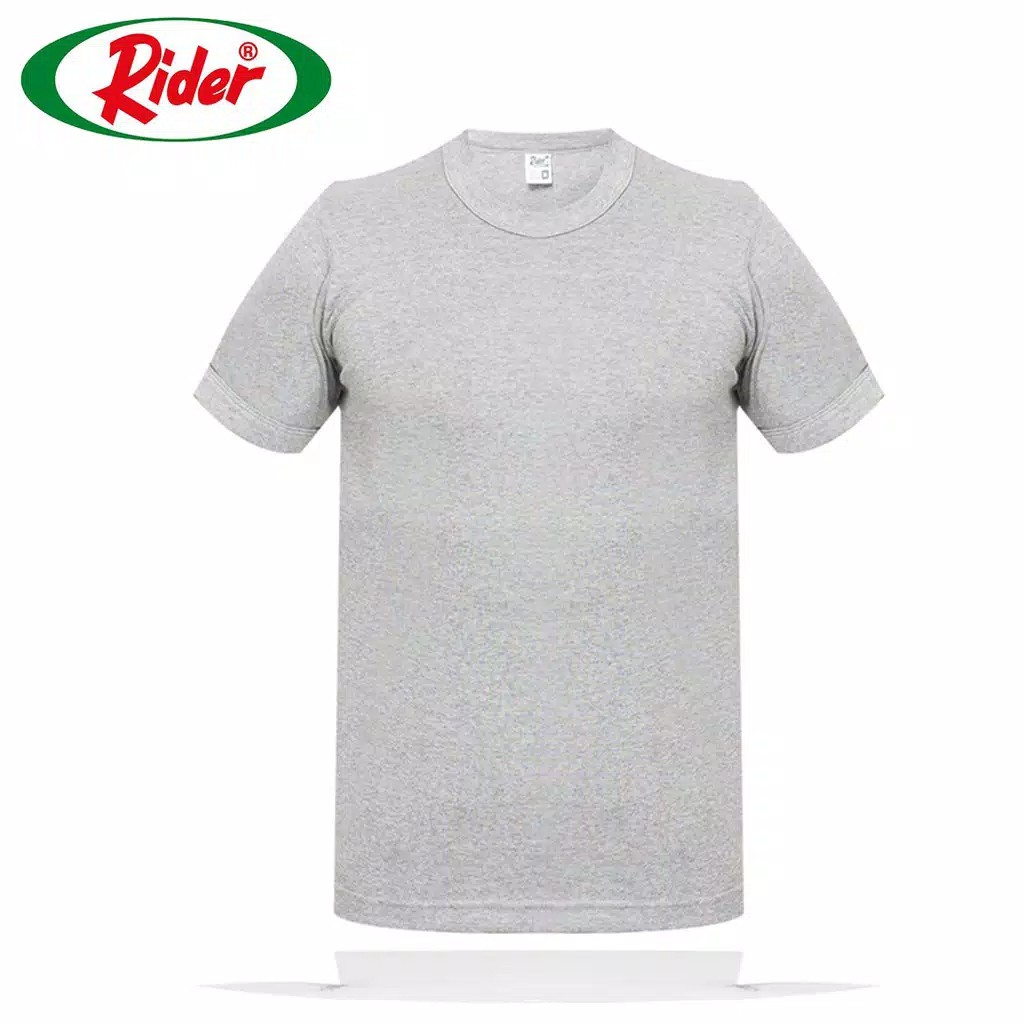 Kaos Rider Oblong Tshirt R223 Abu Kerah O Neck