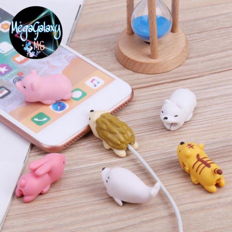 Pelindung Kabel Cable Cover Bite Animal Shape anti-break Data Cable Protection Sleeve