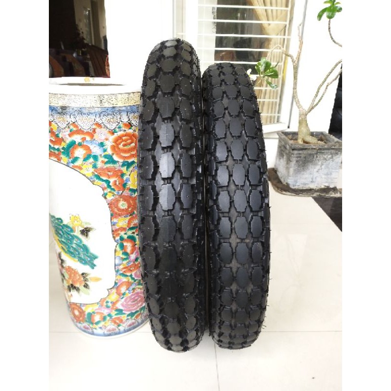 ban sepasang coker beck 4.00 dan 4.50 ring 18 white wall not firestone shinko e270 avon vee custom
