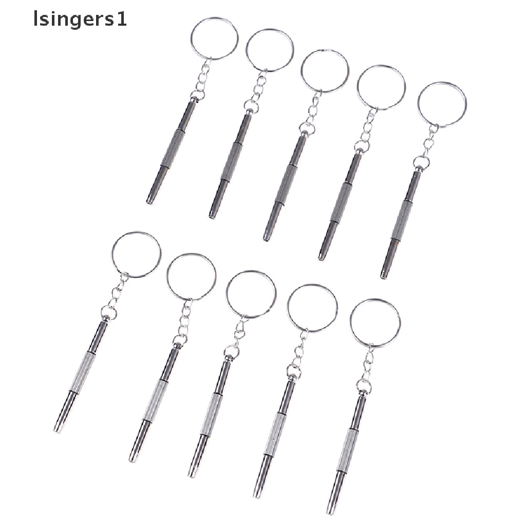 (lsingers1) 10pcs Obeng Reparasi Kacamata / Handphone / Jam Tangan