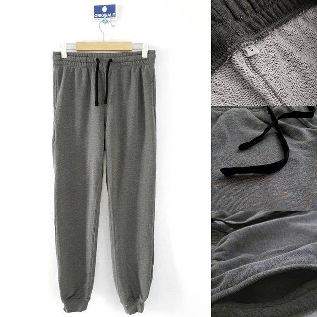  H M  Relaxed Fit Cotton Blend Sweatpants Grey Shopee 