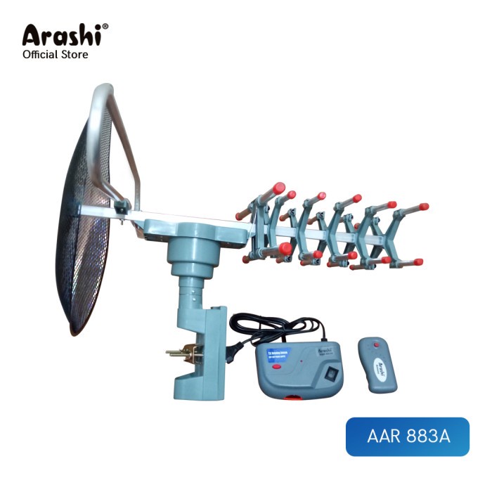 Arashi Antena Remote AAR 883A / Antena TV Outdoor + Remote