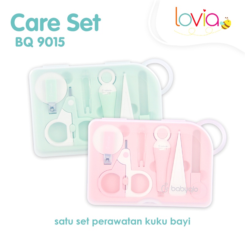 Babyqlo Manicure Set 6 In 1 / Nail Care Set (Perlengkapan Manikur Bayi 6in1)