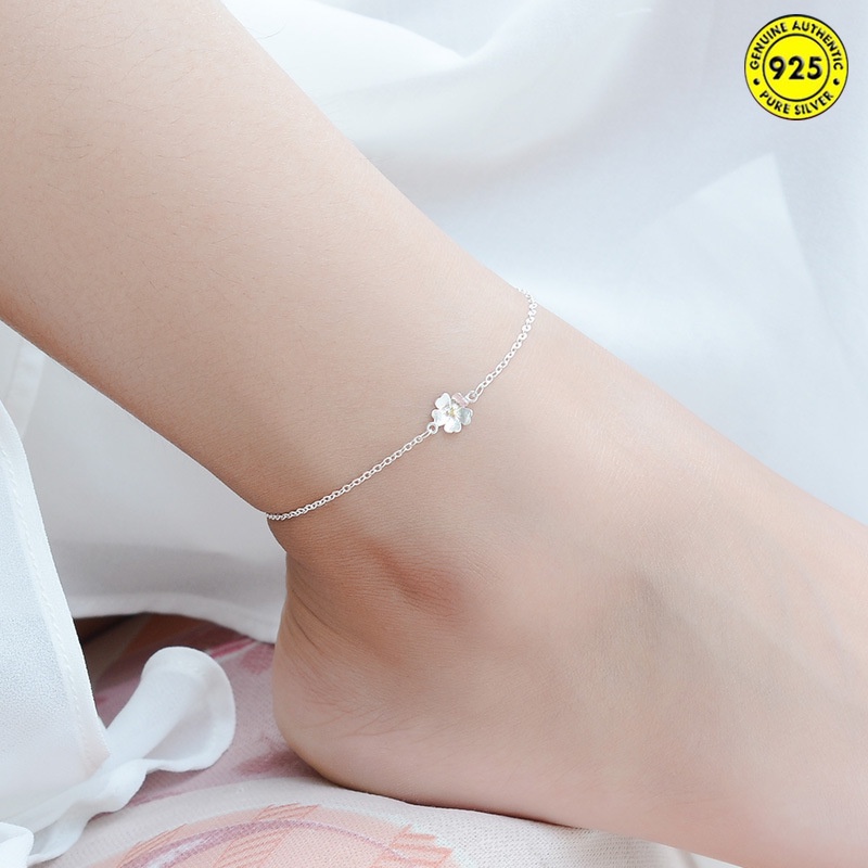 Gelang Kaki Bahan S925 Silver Untuk Wanita