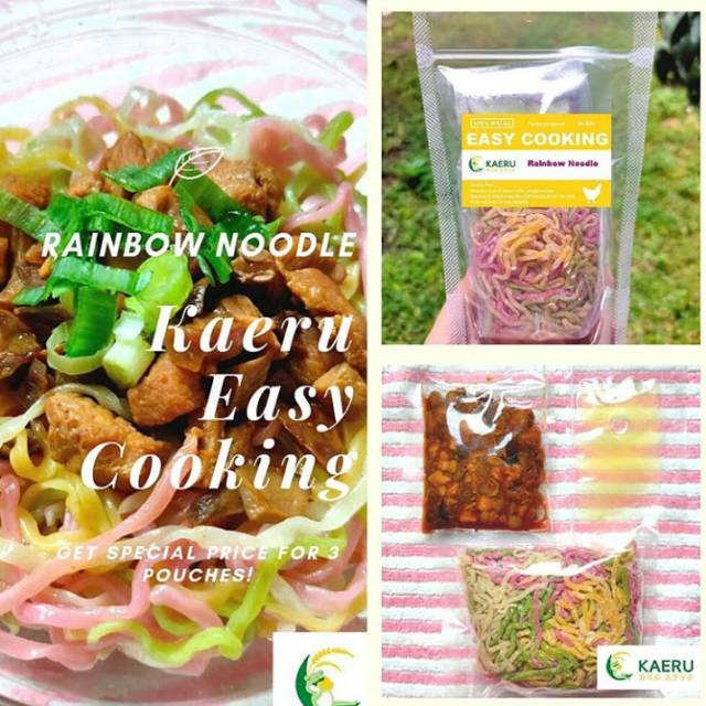 

KAERU EASY COOKING RAINBOW & YAKISOBA NODDLE ISI 3 POUCH ❤️❤️