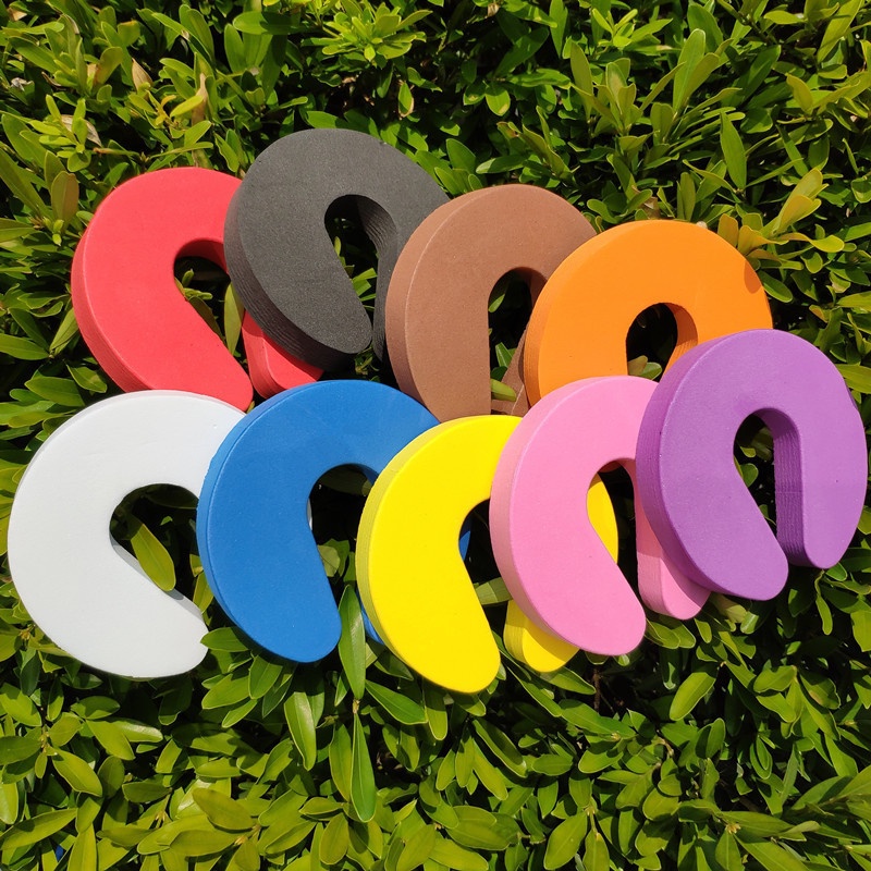 (Random Color) Door Stopper / Penahan Pintu Tipe C Bahan EVA Elastis