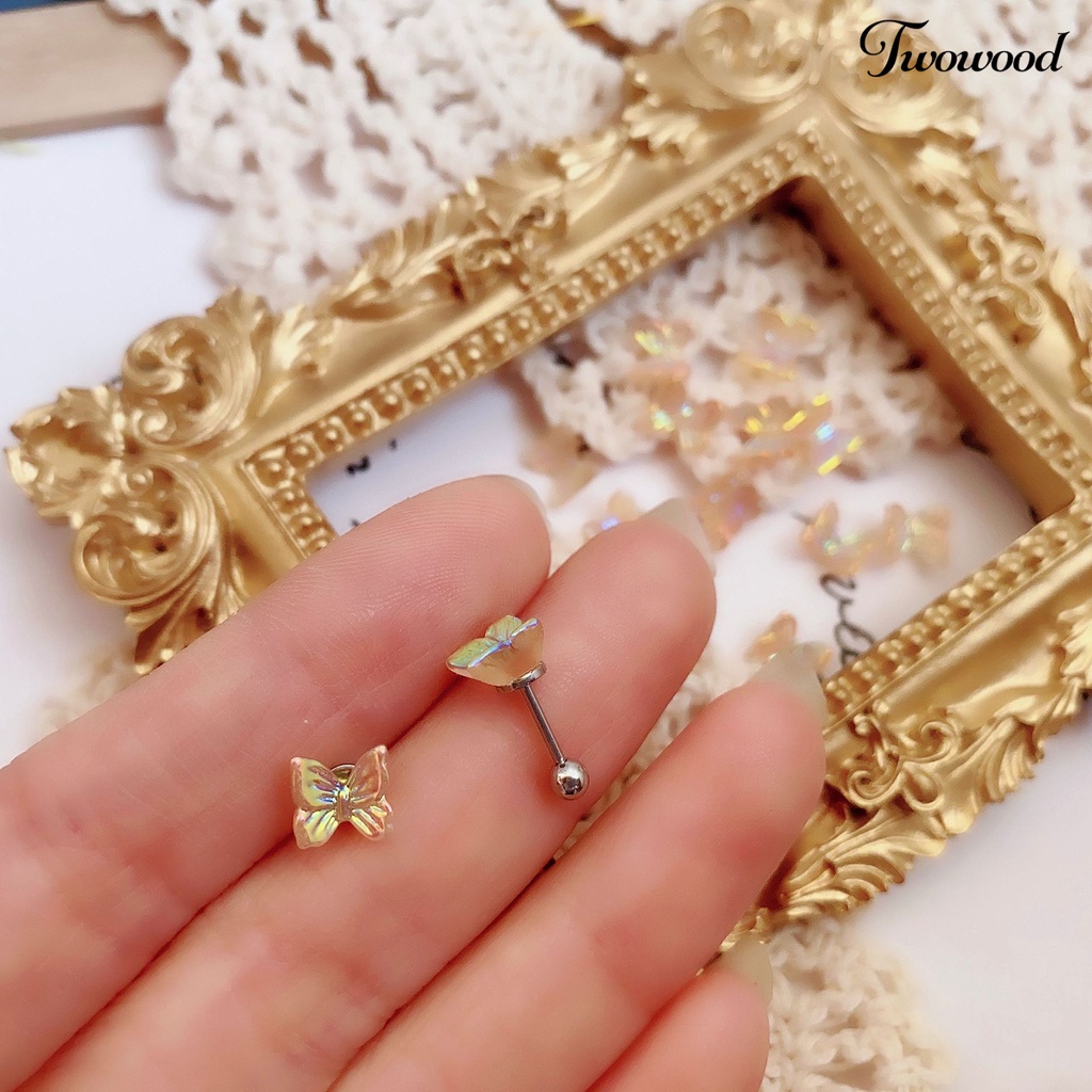 3pcs Anting Stud Bahan Resin Untuk Wanita