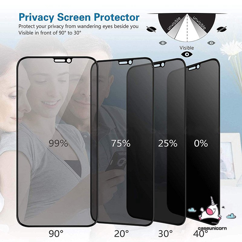 IPHONE Full Privasi Tempered Glass Untuk Iphone11 6s 6 7 8 14 Plus XR X XS Max 14 11 12 13 Pro Anti Spy Pelindung Layar High Definition