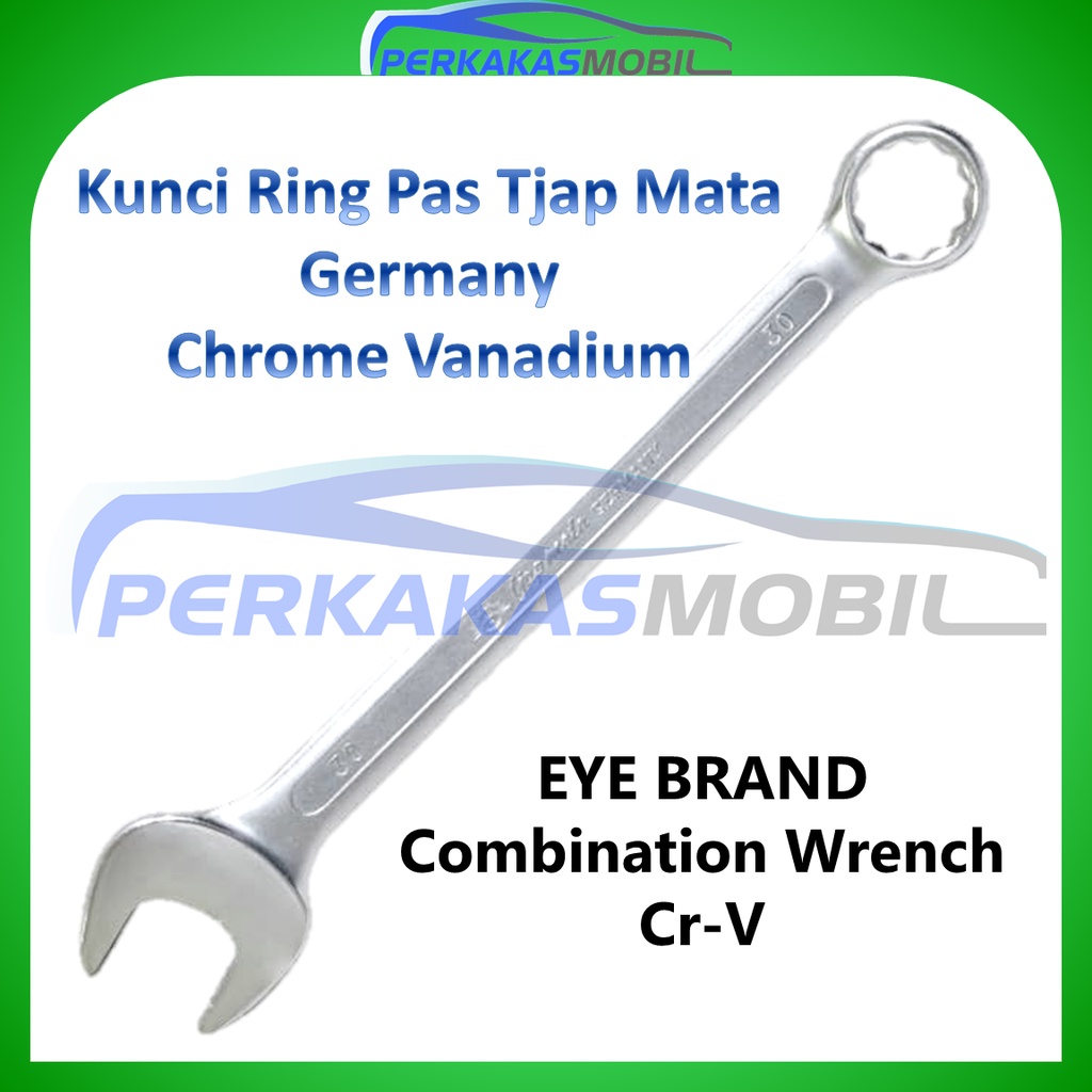 Tjap Mata Kunci Ring Pas Cr-V EYE BRAND Chrome Vanadium Combination Wrench Konci Ringpas Ukuran 44mm