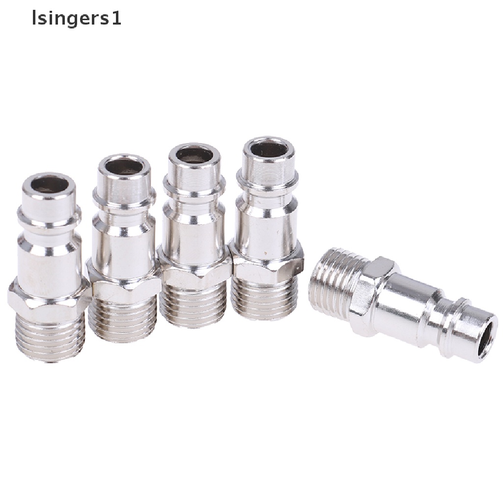 (lsingers1) 5pcs Konektor Kompresor Udara euro 1 / 4 &quot;quick release