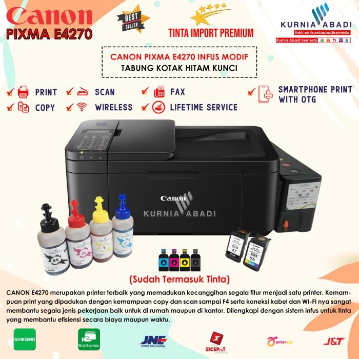Printer Canon PIXMA TR4570S Infus Tabung Print Scan Copy Wifi Fax Adf