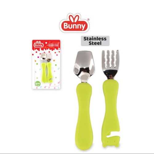 Lusty Bunny Spoon&amp;Fork Stainless Set Makan Stainless -  ASS0001