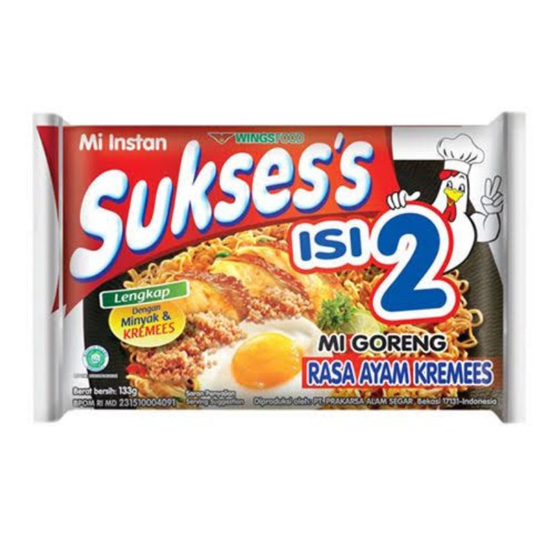 

mie sukses isi 2 rasa ayam kremes