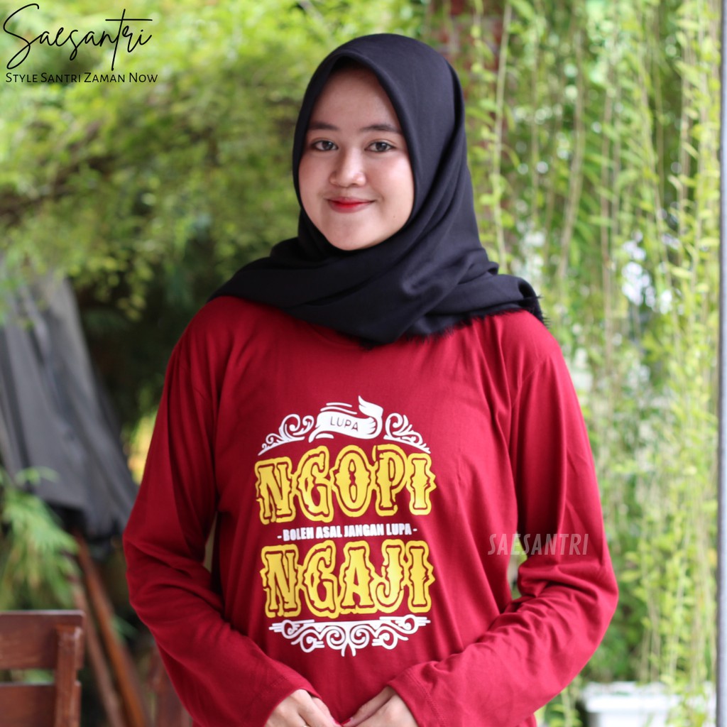 Kaos Santri Putri Dan Putra Salafy Jangan Lupa Ngaji