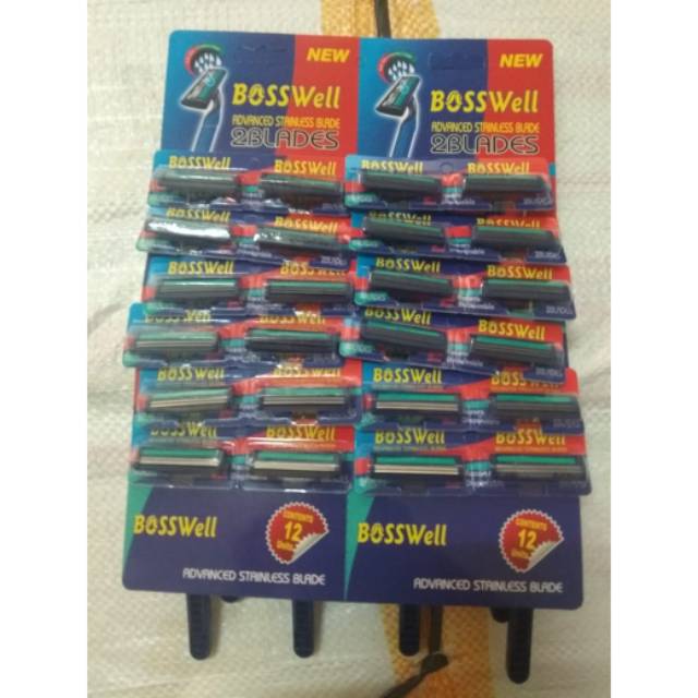 Gagang Cukur Biru 2pisau