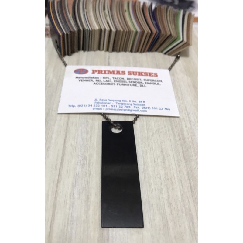 Edging Taco HPL 003 G Hitam Kilap / Black Gloss Lebar 22mm x Tebal 1mm