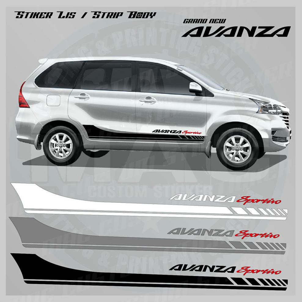 Stiker Strip Atau Lis Grand New Avanza Avanza Sportivo Shopee Indonesia
