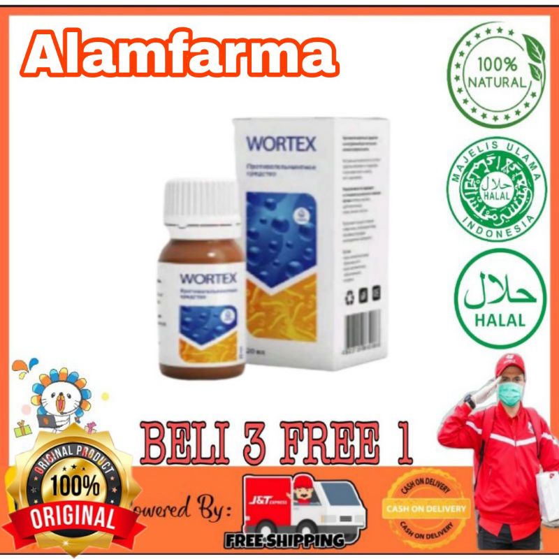 Wortex Asli Obat Pembasmi Parasit Dalam Tubuh