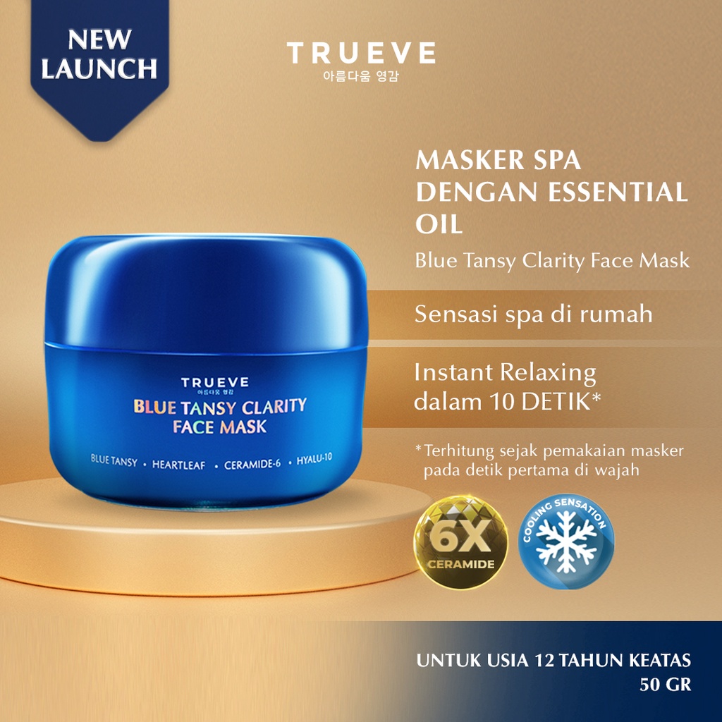 ★ BB ★ Trueve Blue Tansy Clarity Face Mask 50gr - Masker Wajah