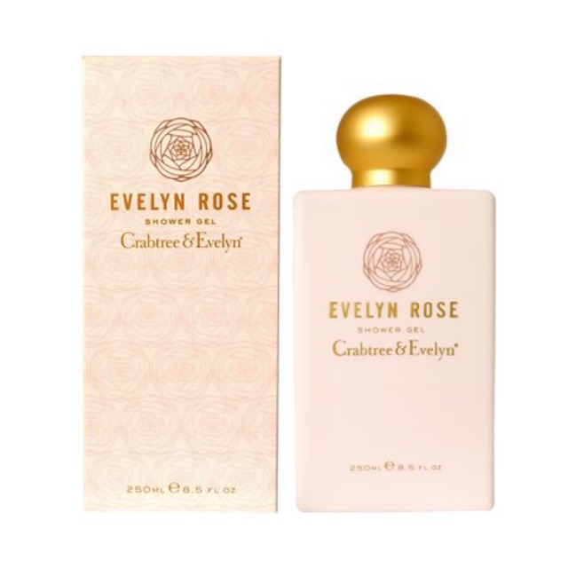 Crabtree & evelyn evelyn Rose shower gel 250ml 100% original
