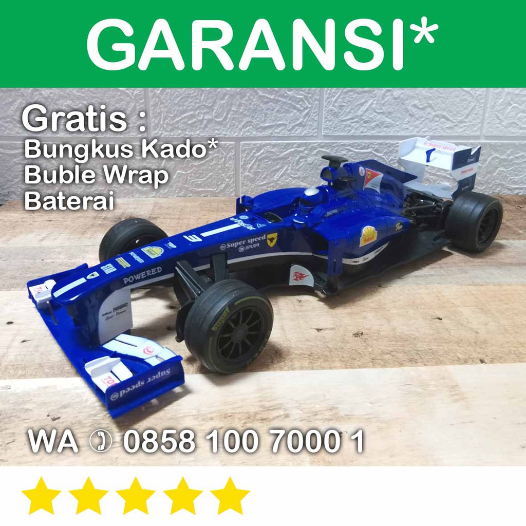 SoToys RC F1 QD Besar Balap Formula 1 One Mainan Remot Biru ferrari