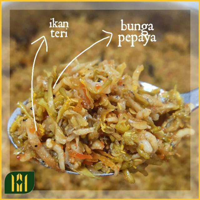 [READY SIAP KIRIM]  TERI MEDAN + BUNGA PEPAYA - SAMBAL KOTA HOEDJAN