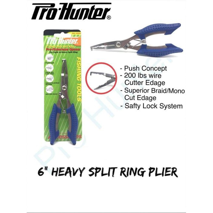 TANG PRO HUNTER HEAVY SPLIT RING PLIER (Color BLUE)