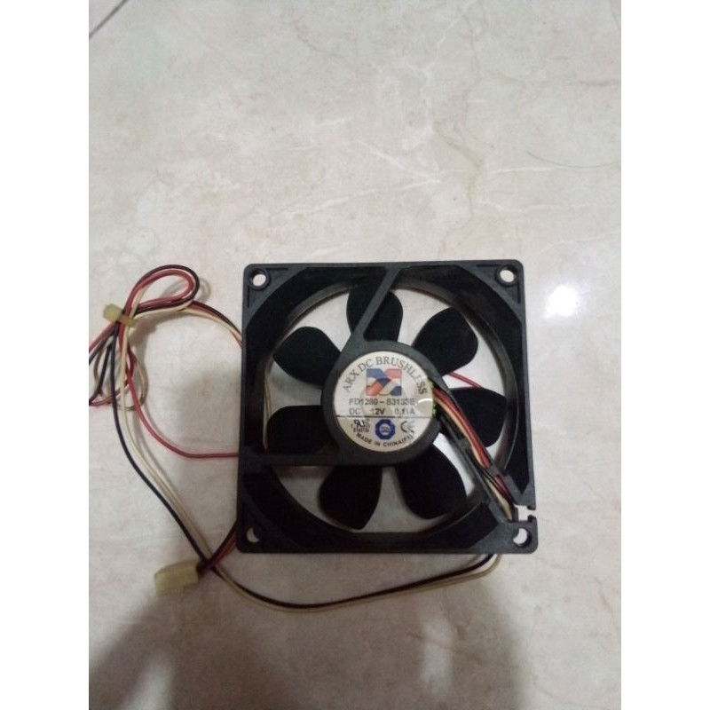 FAN 8CM ORIGINAL ARX FD1280-S3133E 12V 0.11A 3PIN GARANSI