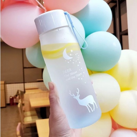 Botol Minum Plastik Model Snow Deer 600ml