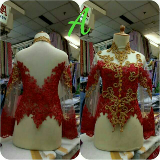 atasan kebaya pengantin payet mewah