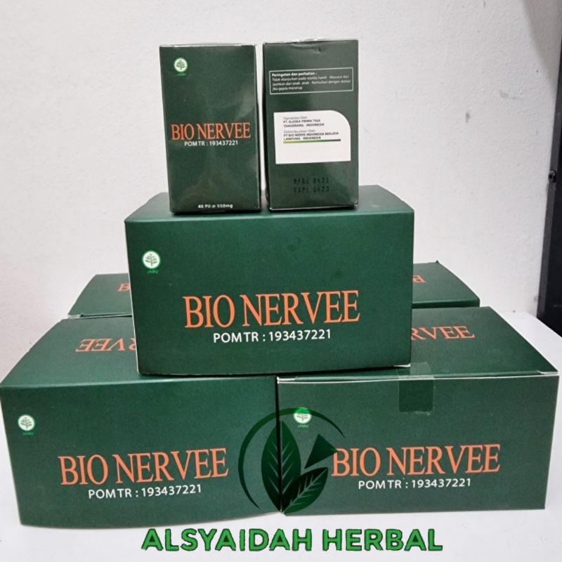 Jual Bio Nervee 100% Original Sambiloto Bionerve Obat Herbal Bio Nervee ...