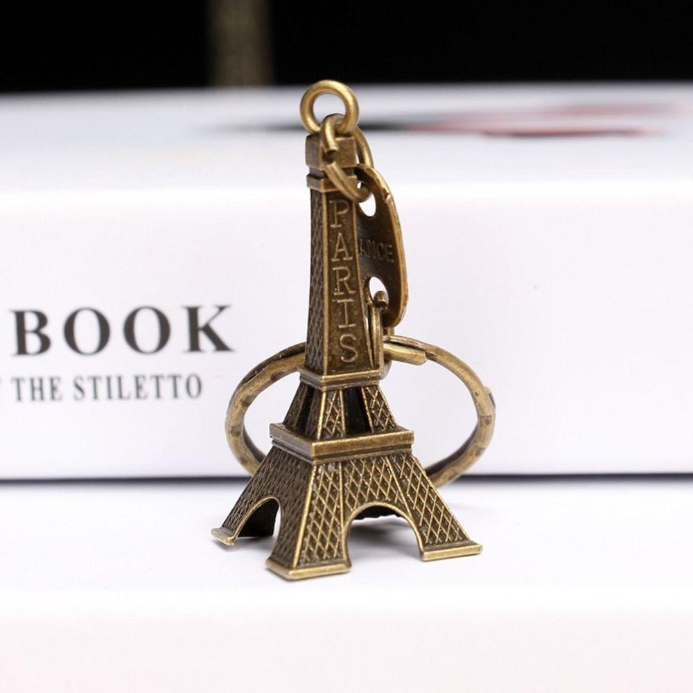 [Elegan] Gantungan Kunci Menara Eiffel Gadget Pernak Pernik Fashion Hadiah Natal Motor Mobil Keyring Metal Model Menara Eiffel